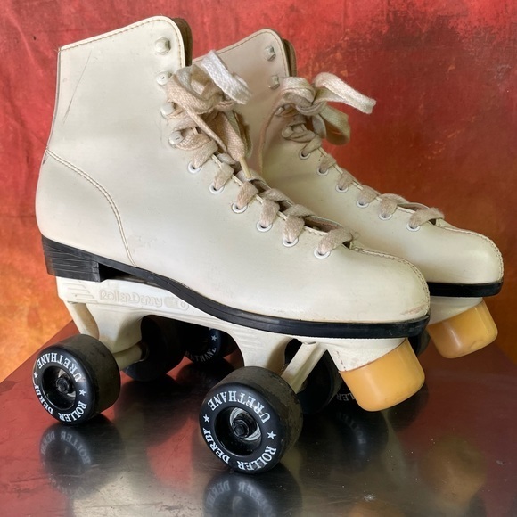 roller derby Shoes Roller Derby Vintage Roller Skates Sz 8 White